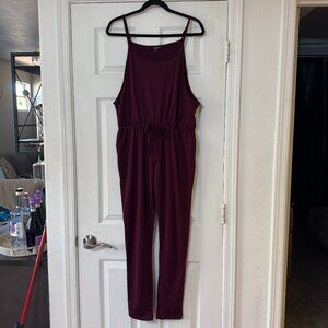 NWOT Burgandy Pants Romper